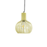 GLOBOSTAR® SCANDI 01387 Vintage Κρεμαστό Φωτιστικό Οροφής με Ντουί 1 x E27 AC 220-240V IP20 - Μπεζ - Μ23 x Π23 x Υ30cm - Image 5