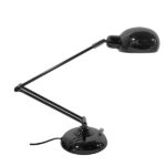 GLOBOSTAR® OFFICE 01392 Μοντέρνο Επιτραπέζιο Φωτιστικό Πορτατίφ με Ντουί 1 x E27 AC 220-240V IP20 - Μαύρο - Μ12 x Π12 x Υ80cm - Image 3
