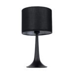 GLOBOSTAR® AMBROSIA 01394 Μοντέρνο Επιτραπέζιο Φωτιστικό Πορτατίφ με Ντουί 1 x E27 AC 220-240V IP20 - Μαύρο - Μ25 x Π25 x Υ46cm - Image 5