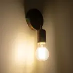 GLOBOSTAR® DON 01398 Vintage Φωτιστικό Τοίχου - Απλίκα με Ντουί 1 x E27 AC 220-240V IP20 - Χάλκινο Εφέ Σκουριάς - Μ10 x Π7 x Υ16cm - Image 3