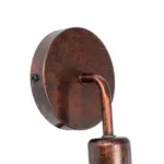 GLOBOSTAR® DON 01398 Vintage Φωτιστικό Τοίχου - Απλίκα με Ντουί 1 x E27 AC 220-240V IP20 - Χάλκινο Εφέ Σκουριάς - Μ10 x Π7 x Υ16cm - Image 6