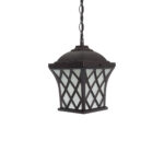 GLOBOSTAR® LINCOLN 01399 Vintage Κρεμαστό Φωτιστικό Οροφής με Ντουί 1 x E27 AC 220-240V IP20 - Καφέ & Διάφανο - Μ19 x Π19 x Υ20cm - Image 5