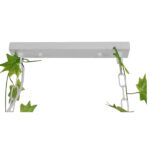 GLOBOSTAR® NEST 01403 Vintage Κρεμαστό Φωτιστικό Οροφής με Ντουί 4 x E27 AC 220-240V IP20 - Λευκό & Πράσινο - Μ103 x Π34 x Υ36.5cm - Image 5