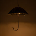 GLOBOSTAR® UMBRELLA 01407 Vintage Κρεμαστό Φωτιστικό Οροφής με Ντουί 5 x E27 AC 220-240V IP20 - Ασημί - Μ60 x Π60 x Y65cm - Image 3