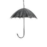 GLOBOSTAR® UMBRELLA 01407 Vintage Κρεμαστό Φωτιστικό Οροφής με Ντουί 5 x E27 AC 220-240V IP20 - Ασημί - Μ60 x Π60 x Y65cm - Image 5