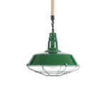 GLOBOSTAR® CRANE 01408 Vintage Κρεμαστό Φωτιστικό Οροφής με Ντουί 1 x E27 AC 220-240V IP20 - Πράσινο & Μπεζ - Μ36 x Π36 x Y31cm - Image 5