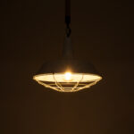 GLOBOSTAR® CRANE 01409 Vintage Κρεμαστό Φωτιστικό Οροφής με Ντουί 1 x E27 AC 220-240V IP20 - Λευκό & Μπεζ - Μ36 x Π36 x Υ31cm - Image 3