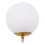 GLOBOSTAR® JADA 01426 Μοντέρνο Φωτιστικό Τοίχου - Απλίκα με Ντουί 1 x E27 AC 220-240V IP20 - Χρυσό & Λευκό - Μ15 x Π21.5 x Υ18cm - Image 5