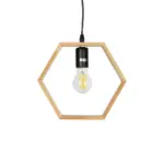 GLOBOSTAR® ELISE 01429 Μοντέρνο Κρεμαστό Φωτιστικό Οροφής με Ντουί 1 x E27 AC 220-240V IP20 - Μπεζ & Μαύρο - Μ26 x Π8 x Υ25cm - Image 5