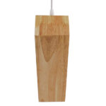 GLOBOSTAR® ELISE 01430 Μοντέρνο Κρεμαστό Φωτιστικό Οροφής με Ντουί 1 x E27 AC 220-240V IP20 - Μπεζ & Λευκό - Μ29 x Π8 x Υ28cm - Image 6
