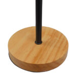 GLOBOSTAR® HONOR SQUARE 01435 Μοντέρνο Επιτραπέζιο Φωτιστικό Πορτατίφ με Ντουί 1 x E27 AC 220-240V IP20 - Μαύρο & Μπεζ - M20 x Π20 x Υ42cm - Image 6