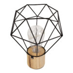 GLOBOSTAR® ANTLER 01441 Μοντέρνο Επιτραπέζιο Φωτιστικό LED 2.2W 154lm 360° DC 5V IP20 Θερμό Λευκό 2700K - DIODE - Μαύρο & Μπεζ - Μ19 x Π19 x Υ23cm - 2 Χρόνια Εγγύηση - Image 6