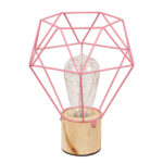 GLOBOSTAR® ANTLER 01442 Μοντέρνο Επιτραπέζιο Φωτιστικό LED 2.2W 154lm 360° DC 5V IP20 Θερμό Λευκό 2700K - DIODE - Ροζ & Μπεζ - Μ19 x Π19 x Υ23cm - 2 Χρόνια Εγγύηση - Image 5