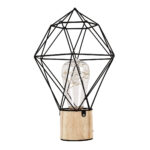 GLOBOSTAR® ANTLER 01443 Μοντέρνο Επιτραπέζιο Φωτιστικό LED 2.2W 154lm 360° DC 5V IP20 Θερμό Λευκό 2700K - DIODE - Μαύρο & Μπεζ - Μ19 x Π19 x Υ29cm - 2 Χρόνια Εγγύηση - Image 4