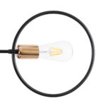 GLOBOSTAR® NEXUS 01446 Μοντέρνο Φωτιστικό Οροφής με Ντουί 6 x E27 AC 220-240V IP20 - Μαύρο & Χάλκινο - Μ105 x Π105 x Υ70cm - Image 5