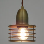 GLOBOSTAR® MANHATTAN 01454 Μοντέρνο Κρεμαστό Φωτιστικό Οροφής με Ντουί 1 x E27 AC 220-240V IP20 - Μπρούτζινο - Μ11 x Π11 x Υ14cm - Image 3
