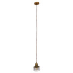 GLOBOSTAR® MANHATTAN 01454 Μοντέρνο Κρεμαστό Φωτιστικό Οροφής με Ντουί 1 x E27 AC 220-240V IP20 - Μπρούτζινο - Μ11 x Π11 x Υ14cm - Image 4