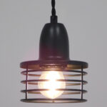 GLOBOSTAR® MANHATTAN 01456 Μοντέρνο Κρεμαστό Φωτιστικό Οροφής με Ντουί 1 x E27 AC 220-240V IP20 - Μαύρο - Μ11 x Π11 x Υ14cm - Image 3