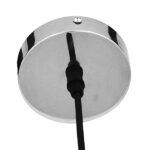 GLOBOSTAR® DIXAR 01460 Μοντέρνο Κρεμαστό Φωτιστικό Οροφής με Ντουί 1 x E27 AC 220-240V IP20 - Ασημί - Μ28 x Π28 x Υ40cm - Image 6