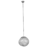 GLOBOSTAR® DIXAR 01464 Μοντέρνο Κρεμαστό Φωτιστικό Οροφής με Ντουί 1 x E27 AC 220-240V IP20 -Ασημί - Μ36 x Π36 x Υ45cm - Image 3