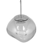 GLOBOSTAR® DIXAR 01464 Μοντέρνο Κρεμαστό Φωτιστικό Οροφής με Ντουί 1 x E27 AC 220-240V IP20 -Ασημί - Μ36 x Π36 x Υ45cm - Image 4