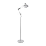 GLOBOSTAR® AUDREY 01469 Vintage Επιδαπέδιο Φωτιστικό με Ντουί 1 x E27 AC 220-240V IP20 - Ασημί - Μ15 x Π15 x Υ190cm - Image 2