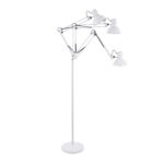 GLOBOSTAR® AUDREY 01471 Vintage Επιδαπέδιο Φωτιστικό με Ντουί 1 x E27 AC 220-240V IP20 - Λευκό - Μ15 x Π15 x Υ190cm - Image 4