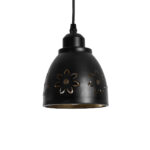 GLOBOSTAR® COOLIE 01479 Μοντέρνο Κρεμαστό Φωτιστικό Οροφής με Ντουί 1 x E27 AC 220-240V IP20 - Μαύρο & Χρυσό - Μ12.5 x Π12.5 x Υ11.5cm - Image 2