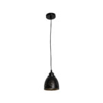 GLOBOSTAR® COOLIE 01479 Μοντέρνο Κρεμαστό Φωτιστικό Οροφής με Ντουί 1 x E27 AC 220-240V IP20 - Μαύρο & Χρυσό - Μ12.5 x Π12.5 x Υ11.5cm - Image 4