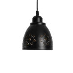GLOBOSTAR® COOLIE 01479 Μοντέρνο Κρεμαστό Φωτιστικό Οροφής με Ντουί 1 x E27 AC 220-240V IP20 - Μαύρο & Χρυσό - Μ12.5 x Π12.5 x Υ11.5cm - Image 5