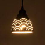 GLOBOSTAR® COOLIE 01482 Μοντέρνο Κρεμαστό Φωτιστικό Οροφής με Ντουί 1 x E27 AC 220-240V IP20 - Μαύρο & Ασημί - Μ12.5 x Π12.5 x Υ11.5cm - Image 3