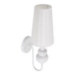 GLOBOSTAR® LAURA 01499 Μοντέρνο Φωτιστικό Τοίχου - Απλίκα με Ντουί 1 x E27 AC 220-240V IP20 - Λευκό - Μ21 x Π15 x Y48cm - Image 6