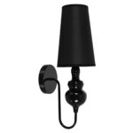 GLOBOSTAR® LAURA 01500 Μοντέρνο Φωτιστικό Τοίχου - Απλίκα με Ντουί 1 x E27 AC 220-240V IP20 - Μαύρο - Μ21 x Π15 x Y48cm - Image 4