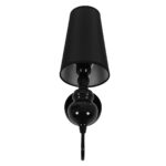 GLOBOSTAR® LAURA 01500 Μοντέρνο Φωτιστικό Τοίχου - Απλίκα με Ντουί 1 x E27 AC 220-240V IP20 - Μαύρο - Μ21 x Π15 x Y48cm - Image 5