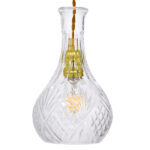 GLOBOSTAR® WHISKEY 01514 Vintage Κρεμαστό Φωτιστικό Οροφής με Ντουί 1 x E27 AC 220-240V IP20 - Διάφανο - Μ14 x Π14 x Υ23cm - Image 5