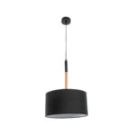GLOBOSTAR® BRONX 01517 Μοντέρνο Κρεμαστό Φωτιστικό Οροφής με Ντουί 1 x E27 AC 220-240V IP20 - Μαύρο & Μπεζ - Μ35 x Π35 x Υ50cm - Image 5