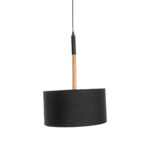 GLOBOSTAR® BRONX 01517 Μοντέρνο Κρεμαστό Φωτιστικό Οροφής με Ντουί 1 x E27 AC 220-240V IP20 - Μαύρο & Μπεζ - Μ35 x Π35 x Υ50cm - Image 6