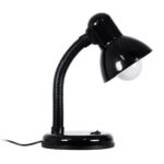 GLOBOSTAR® STUDENT 01530 Μοντέρνο Επιτραπέζιο Φωτιστικό Πορτατίφ με Ντουί 1 x E27 AC 220-240V IP20 - Μαύρο - Μ12 x Π12 x Υ32cm - Image 3