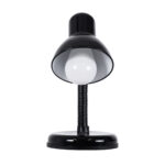 GLOBOSTAR® STUDENT 01530 Μοντέρνο Επιτραπέζιο Φωτιστικό Πορτατίφ με Ντουί 1 x E27 AC 220-240V IP20 - Μαύρο - Μ12 x Π12 x Υ32cm - Image 4