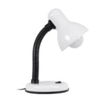 GLOBOSTAR® STUDENT 01531 Μοντέρνο Επιτραπέζιο Φωτιστικό Πορτατίφ με Ντουί 1 x E27 AC 220-240V IP20 - Λευκό & Μαύρο - Μ12 x Π12 x Υ32cm - Image 3