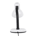 GLOBOSTAR® STUDENT 01531 Μοντέρνο Επιτραπέζιο Φωτιστικό Πορτατίφ με Ντουί 1 x E27 AC 220-240V IP20 - Λευκό & Μαύρο - Μ12 x Π12 x Υ32cm - Image 5