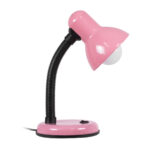 GLOBOSTAR® STUDENT 01534 Μοντέρνο Επιτραπέζιο Φωτιστικό Πορτατίφ με Ντουί 1 x E27 AC 220-240V IP20 - Ροζ & Μαύρο - Μ12 x Π12 x Υ32cm - Image 3