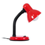 GLOBOSTAR® STUDENT 01535 Μοντέρνο Επιτραπέζιο Φωτιστικό Πορτατίφ με Ντουί 1 x E27 AC 220-240V IP20 - Κόκκινο & Μαύρο - Μ12 x Π12 x Υ32cm - Image 3