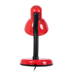 GLOBOSTAR® STUDENT 01535 Μοντέρνο Επιτραπέζιο Φωτιστικό Πορτατίφ με Ντουί 1 x E27 AC 220-240V IP20 - Κόκκινο & Μαύρο - Μ12 x Π12 x Υ32cm - Image 5