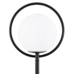 GLOBOSTAR® VERSAILLES 01540 Μοντέρνο Επιδαπέδιο Φωτιστικό με Ντουί 1 x E27 AC 220-240V IP20 - Μαύρο & Λευκό - Μ25 x Π25 x Υ150cm - Image 5
