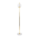 GLOBOSTAR® VERSAILLES 01541 Μοντέρνο Επιδαπέδιο Φωτιστικό με Ντουί 1 x E27 AC 220-240V IP20 - Χρυσό & Λευκό - Μ25 x Π25 x Υ150cm - Image 4