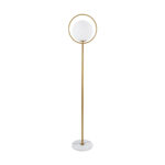 GLOBOSTAR® VERSAILLES 01543 Μοντέρνο Επιδαπέδιο Φωτιστικό με Ντουί 1 x E27 AC 220-240V IP20 - Χρυσό & Λευκό - Μ35 x Π35 x Υ170cm - Image 2