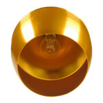 GLOBOSTAR® SHANGHAI 01544 Μοντέρνο Κρεμαστό Φωτιστικό Οροφής με Ντουί 1 x E27 AC 220-240V IP20 - Χρυσό Πλατίνα - Μ24 x Π24 x Υ30cm - Image 5