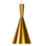 GLOBOSTAR® SHANGHAI 01546 Μοντέρνο Κρεμαστό Φωτιστικό Οροφής με Ντουί 1 x E27 AC 220-240V IP20 - Χρυσό - Μ18 x Π18 x Υ38.5cm - Image 3
