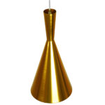 GLOBOSTAR® SHANGHAI 01546 Μοντέρνο Κρεμαστό Φωτιστικό Οροφής με Ντουί 1 x E27 AC 220-240V IP20 - Χρυσό - Μ18 x Π18 x Υ38.5cm - Image 4